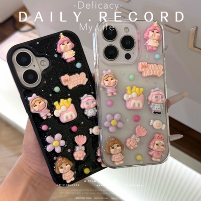 可爱日韩立体哭娃适用vivo手机壳