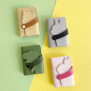 可爱卡包女多卡位防消磁小巧超薄款学生证件包简约驾驶证卡夹一体