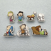 扣儿童沙滩鞋 新款 花趣味可爱史努比创意鞋 卡通鞋 配饰 洞洞鞋