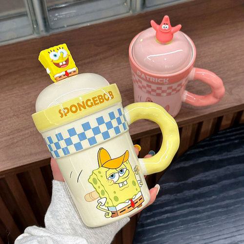 卡通可爱海绵宝宝陶瓷马克杯