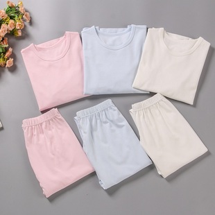 2023年思比尔中大童打底保暖秋衣纯色系列童装秋冬保暖秋衣包邮