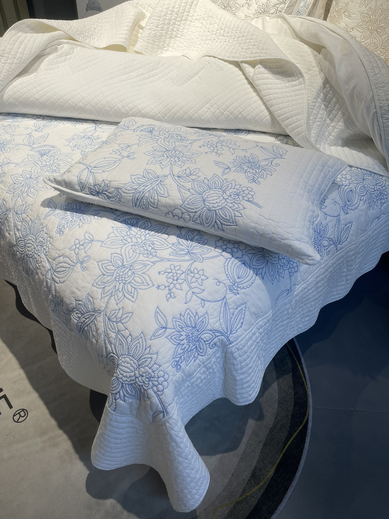 胖东来同款林夕美式床盖三件套四件套高端别墅床品套件