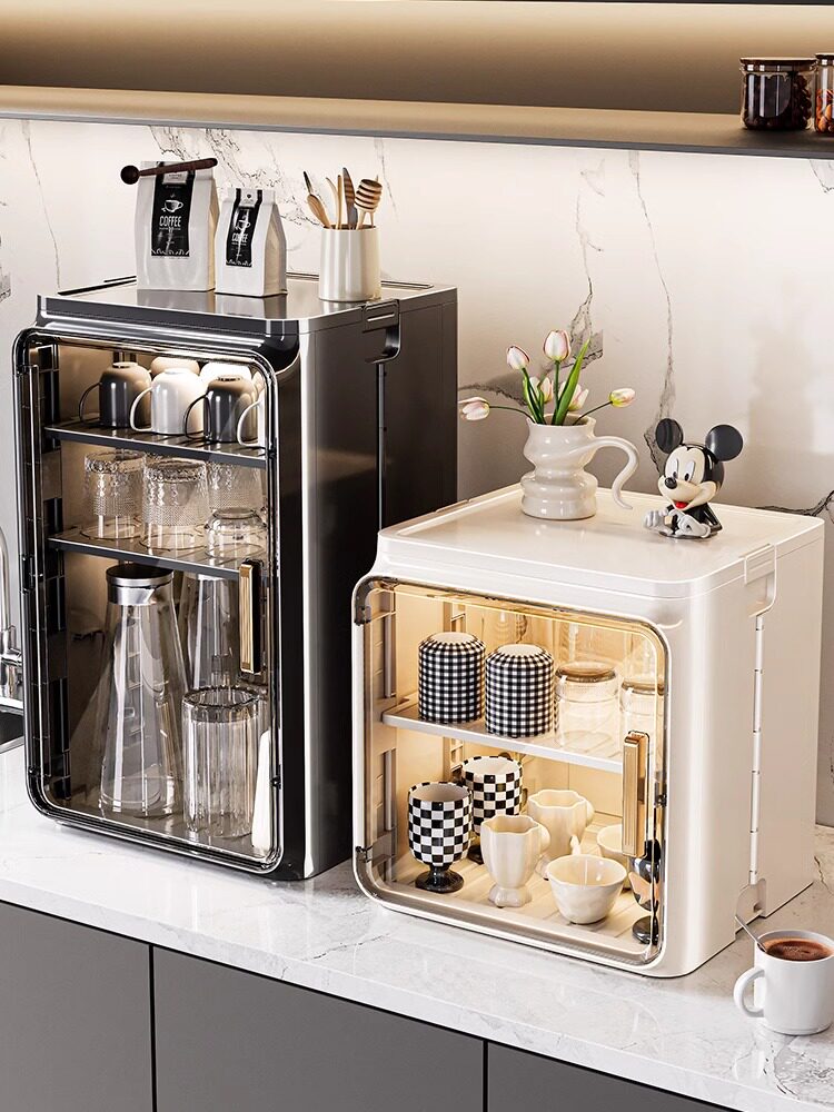 防尘杯子收纳置物架桌面放茶杯咖啡杯高级感轻奢水吧台沥水杯架子