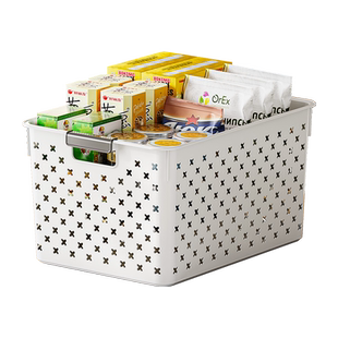 收纳箱玩具整理盒家用塑料储物篮子书本杂零食物桌面置物箱大容量