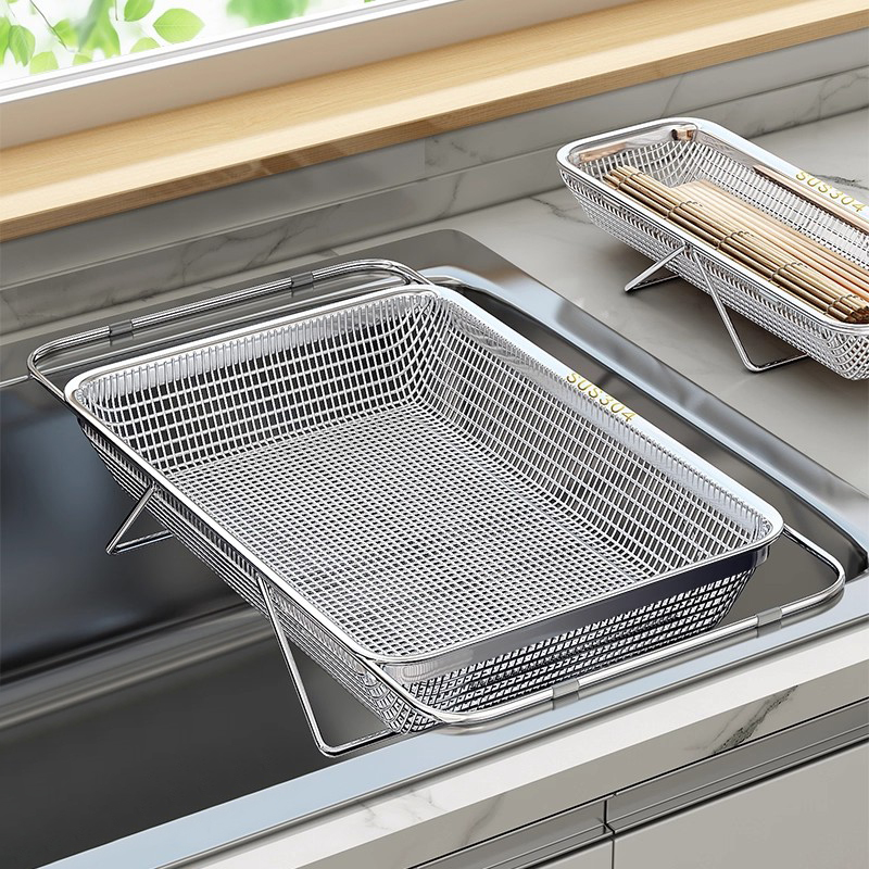 【304不锈钢材质】厨房沥水篮