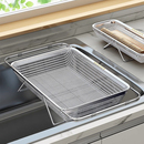 加厚不锈钢可伸缩沥水篮新款 厨房水槽洗菜盆洗碗池置物碗碟滤水架