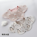 ins宝宝围兜口水巾婴儿双层棉口水兜儿童防水围嘴婴儿口水巾