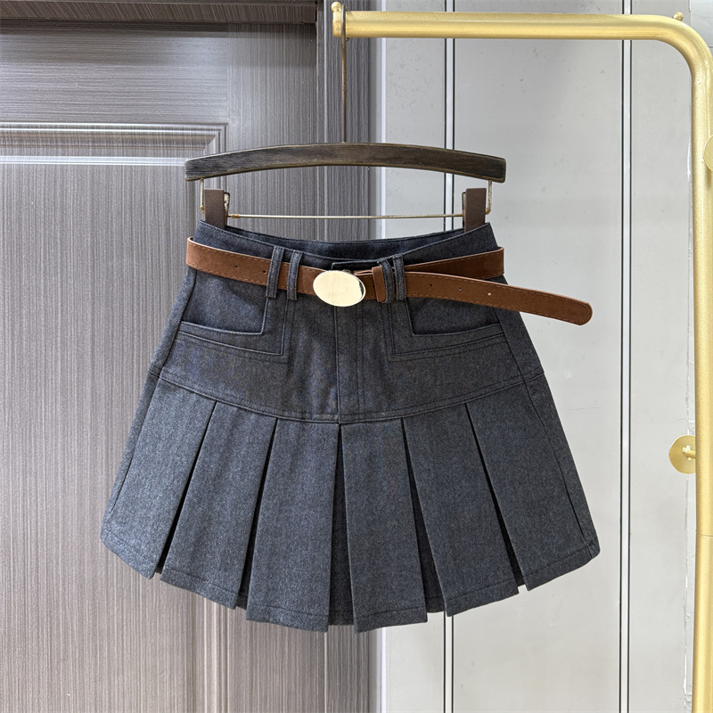 百褶裙减龄辣妹防走光短裙