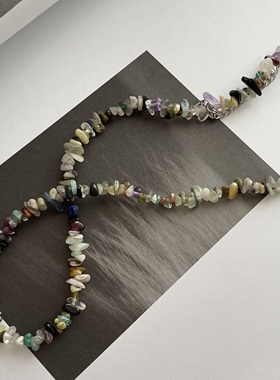 新中式国潮复古小众天然石锁骨链