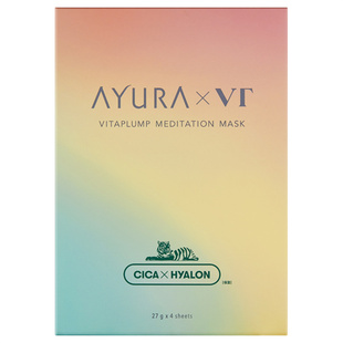 日本代ayura面膜联名VT老虎面膜12.1日发售毛孔隐形滋润奇迹面膜