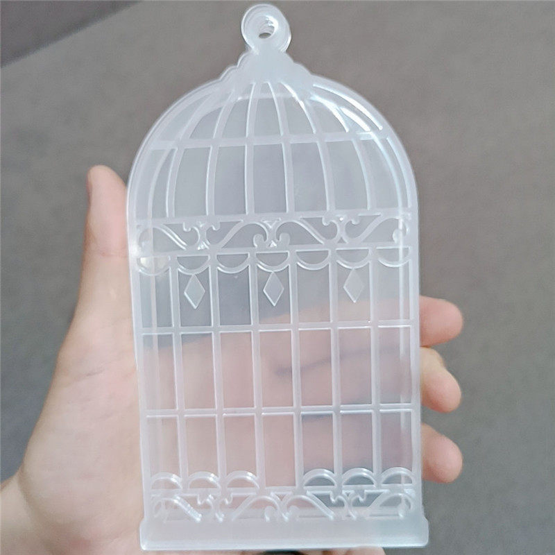 哥特鸟笼彩窗流麻diy材料包自制流麻壳模具异形流沙麻将亚克力板