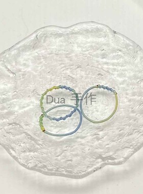 通用绳戒指小众夏日盐汽水清新