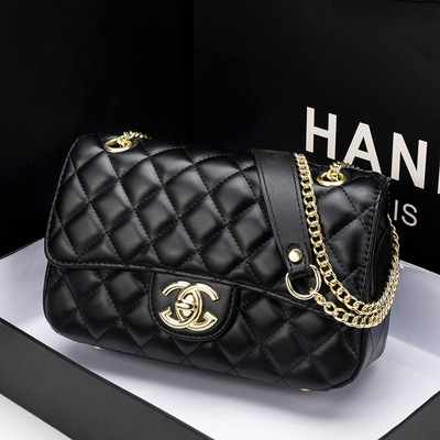 菱格包大容量斜挎新款小香风时尚女包百搭单肩包高级感链条包