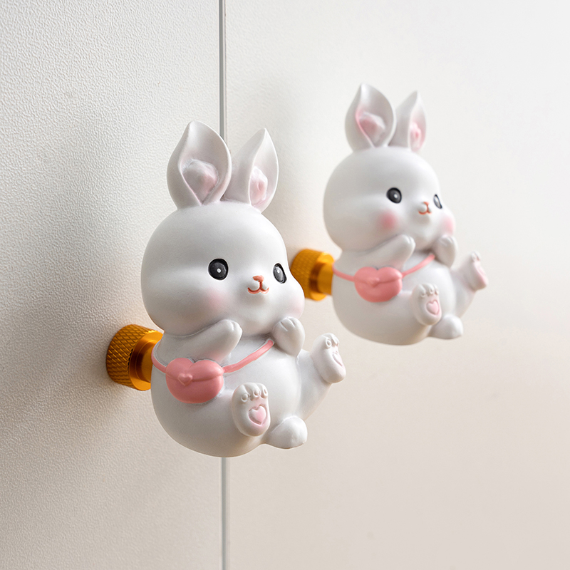 可爱动物儿童衣柜小拉手可爱兔子