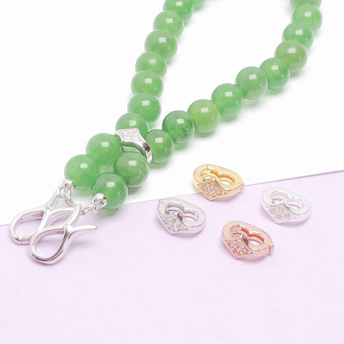 轻奢小米珠项链可拆卸装饰夹扣