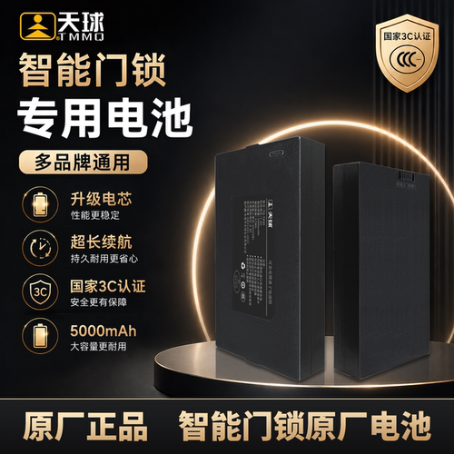 天球智能门锁可充电式电池