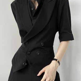 背心马夹外套 驳领商务马甲英伦风高级感枪驳领修身 男女款 休闲西装