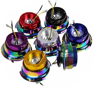 汽车改装方向盘快拆 NRG带安全锁按钮防盗垫高方向盘快开快拆器