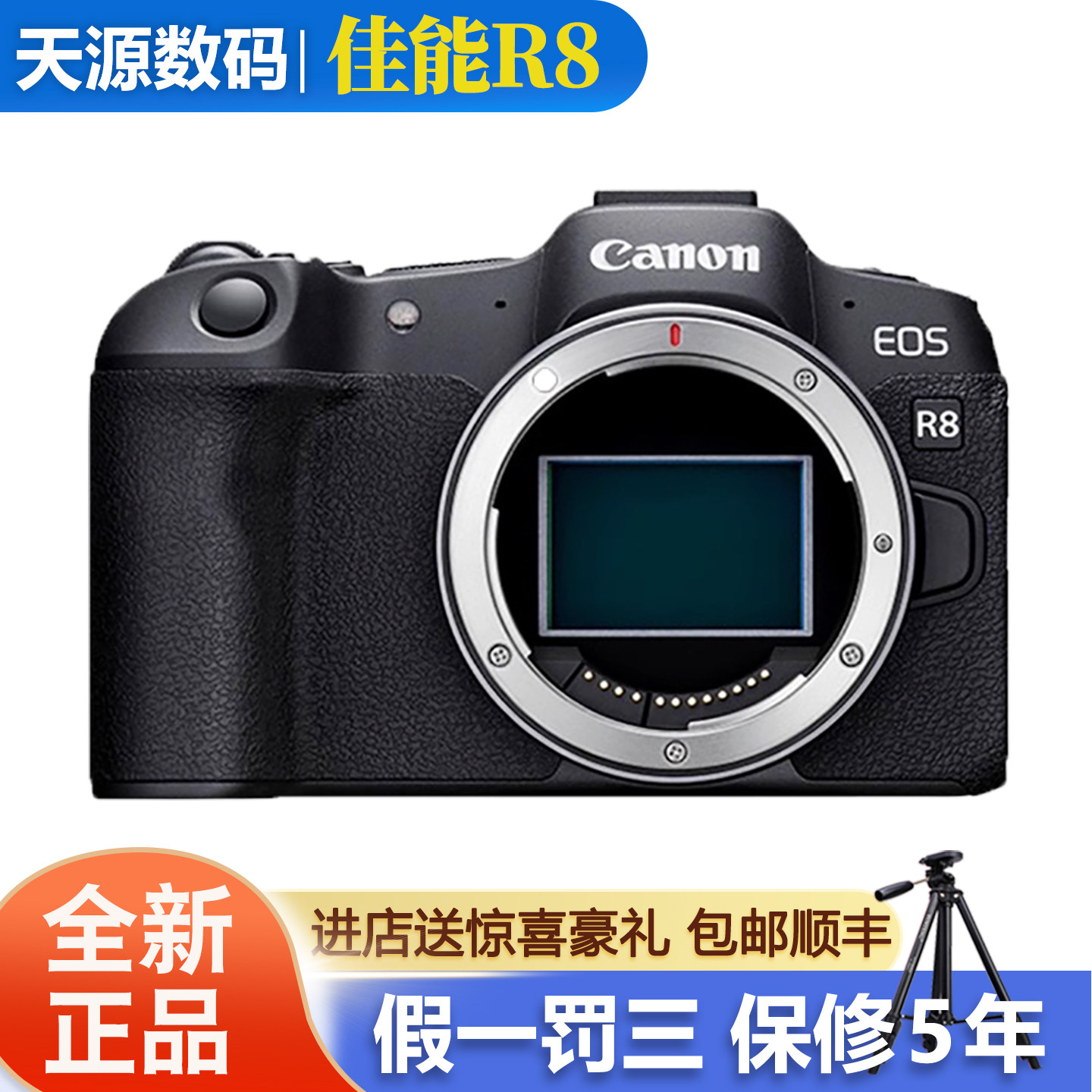Canon/佳能EOS R8微单全画幅专业24-105学生数码相机视频R6II二代