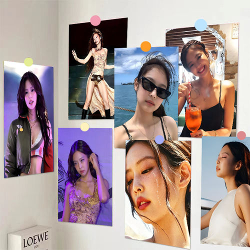60张Jennie金珍妮墙贴海报ins韩国爱豆写真宿舍卧室装饰房间壁纸