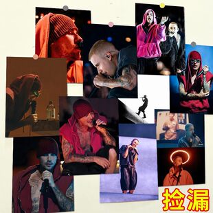 60张贾斯汀比伯海报贴墙科切拉音乐节欧美歌手房间装饰素材纸墙贴