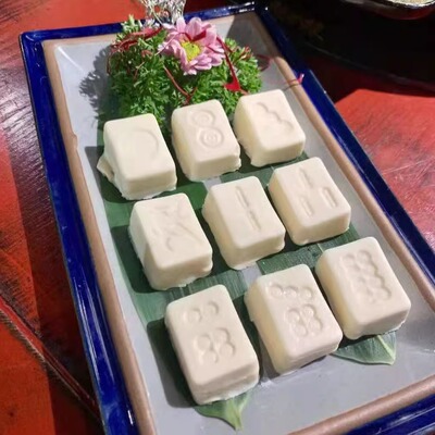 冷冻麻将豆花每盒180克乘整箱