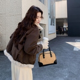 【新款】现货羊羔毛皮毛一体外套297-1918-P195-K288，女装短外套，艾艾淮淮