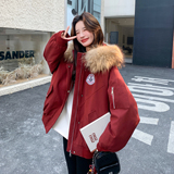 【新款】90绒现货派克羽绒服配真毛领297-1953-P355-K498，女装棉衣/棉服，艾艾淮淮