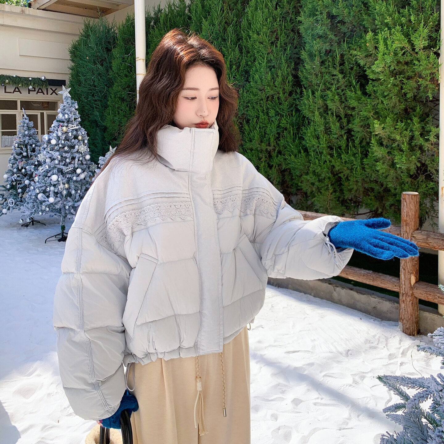 【新款】90绒现货个性羽绒服297-1917-P285-K418，女装棉衣/棉服，艾艾淮淮