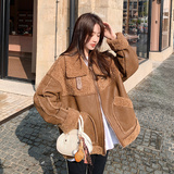 【新款】现货皮毛一体羊羔毛297-996-P195-K288，女装短外套，艾艾淮淮