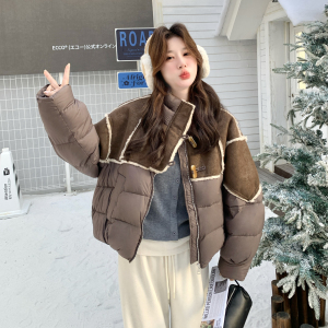 【新款】90绒现货皮毛拼接羽绒服297-1961-P285-K418图片