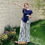 【新款】现货短袖上衣+阔腿裤套装297-1371-P125-K188，女装套装/套裙，艾艾淮淮