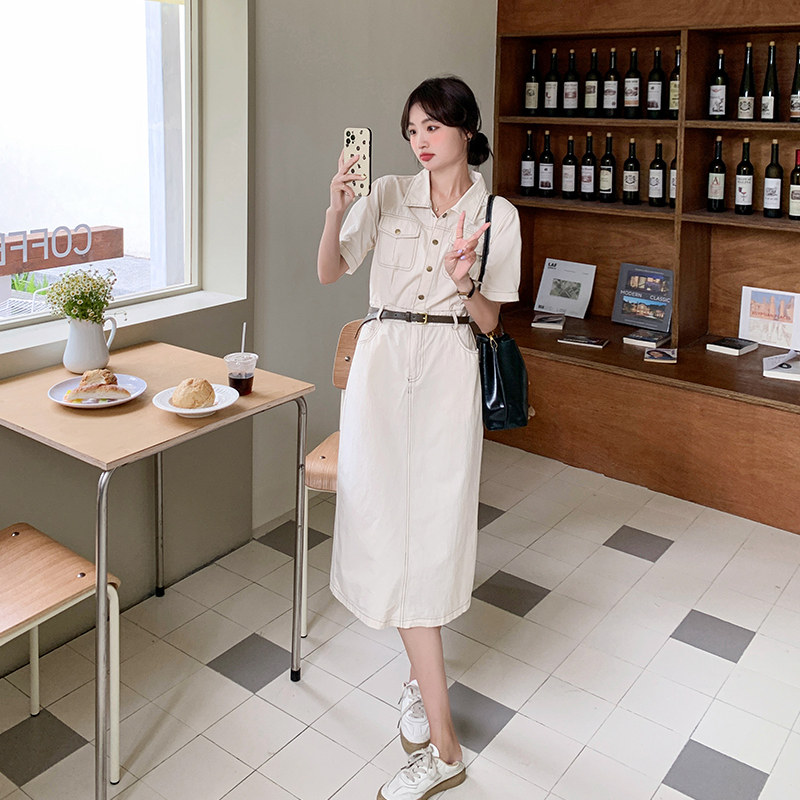 别致独特韩系连衣裙女夏2025新款气质高级感冷淡系修身显瘦连衣裙,女装连衣裙,艾艾淮淮