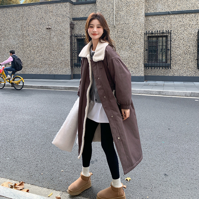现货羊羔毛派克服长外套297-1028-P195-K288,女装棉衣/棉服,艾艾淮淮