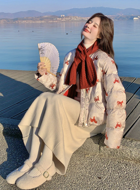 【首发新款】90绒 现货 马上有钱配围巾羽绒服297-1971-P285-K418