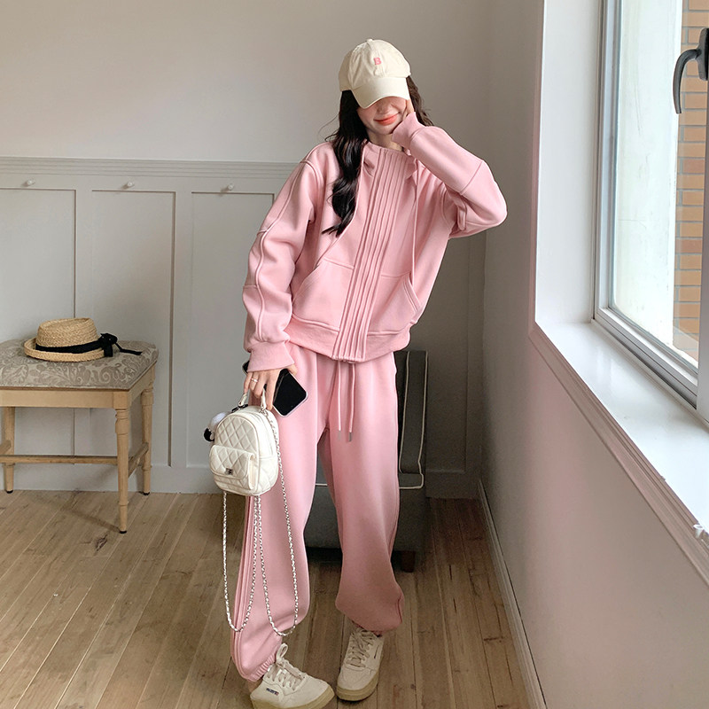 现货粉色连帽卫衣套装297-1125-P175-K248,商品下架区,艾艾淮淮