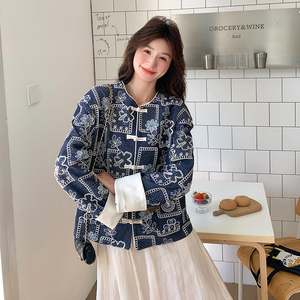 现货 新中式 提花 显瘦外套297-1156-P145-K208图片