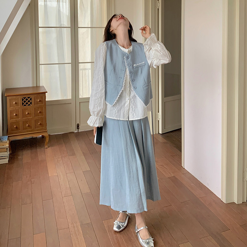 现货春季马甲套装裙+衬衫三件套297-1203-P185-K258,商品下架区,艾艾淮淮