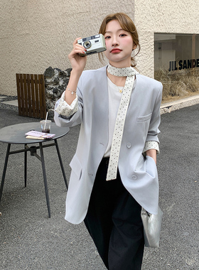 现货 波点 撞色西装外套297-1152-P135-K198