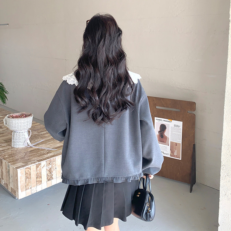 现货蕾丝拼接娃娃领外套297-1160-P145-K208,商品下架区,艾艾淮淮