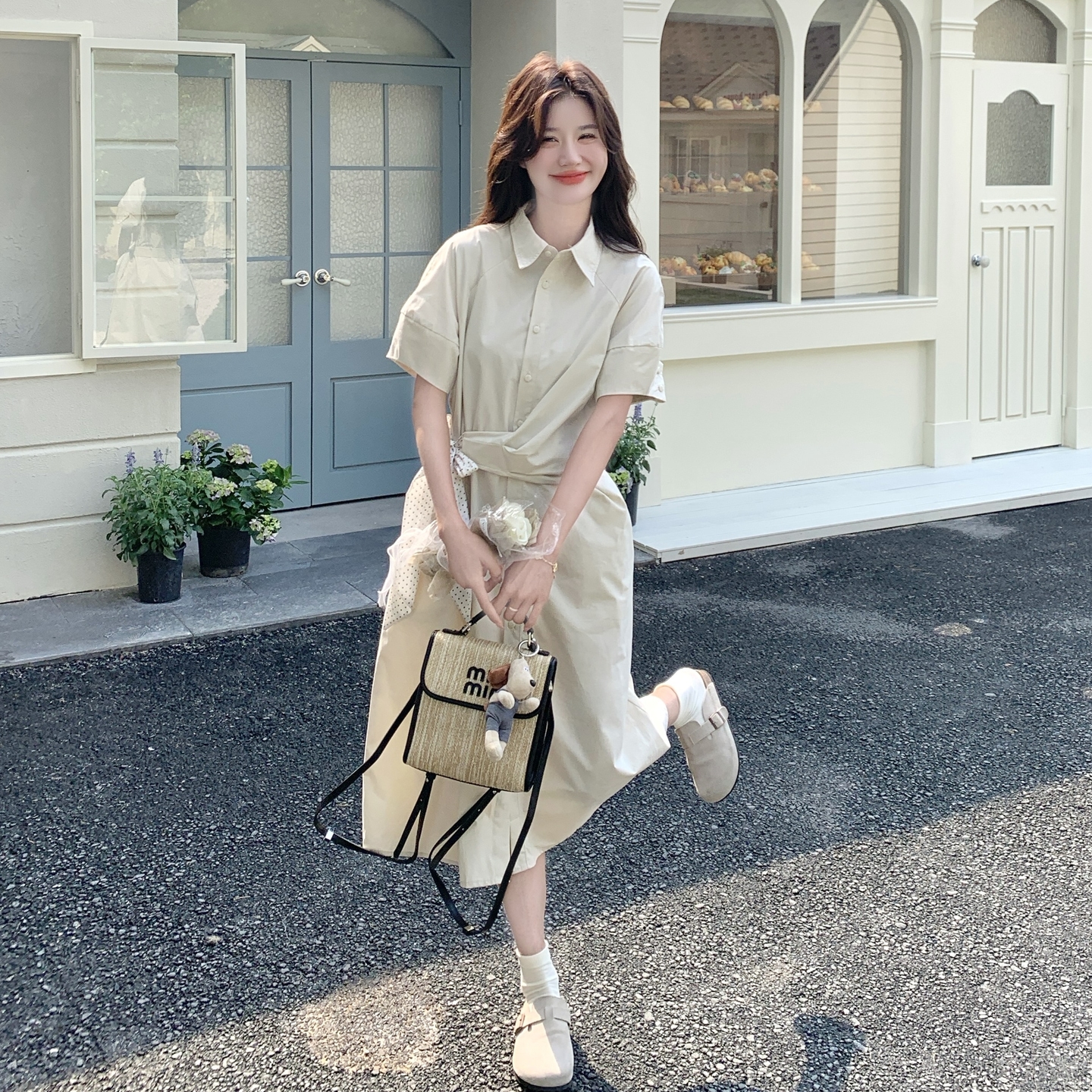 【新款】现货洋气减龄连衣裙297-1587-P135-K198，女装连衣裙，艾艾淮淮