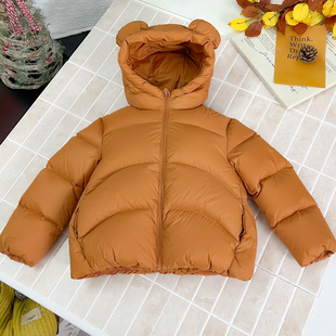 巴家品牌儿童短款 韩系洋气外套 羽绒服男女童中小童秋冬新款