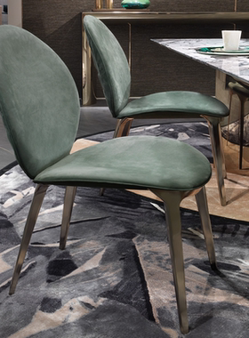 Astrid Dining Chairs轻奢意大利餐椅 酒店样板间小户型玻璃钢椅