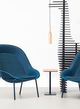 De Vorm Chair设计师个性沙发椅样板房售楼处洽谈椅休闲接待椅艺