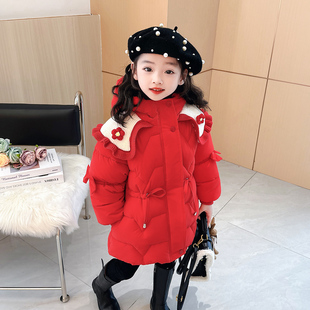 女童冬装棉衣2025新款时尚宝宝棉袄加厚小孩外套洋气儿童羽绒棉服