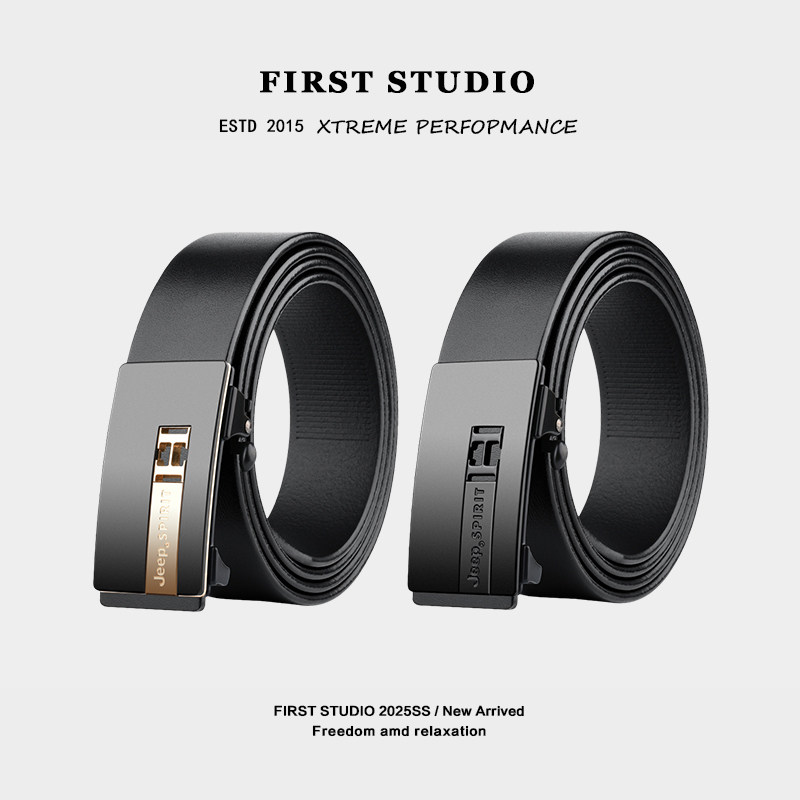 男士皮带JEEPSPIRIT头层牛皮男