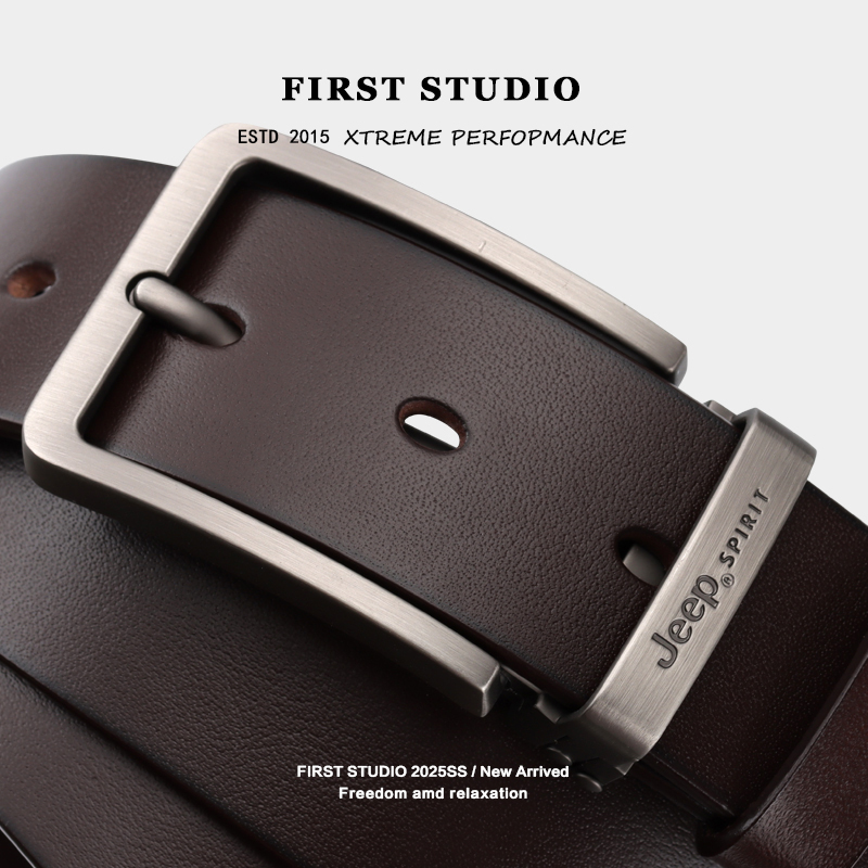 男士皮带JEEPSPIRIT头层牛皮男