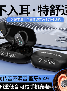 可当充电宝用的无线蓝牙耳机新款柏林之声超长待机续航带液晶数显