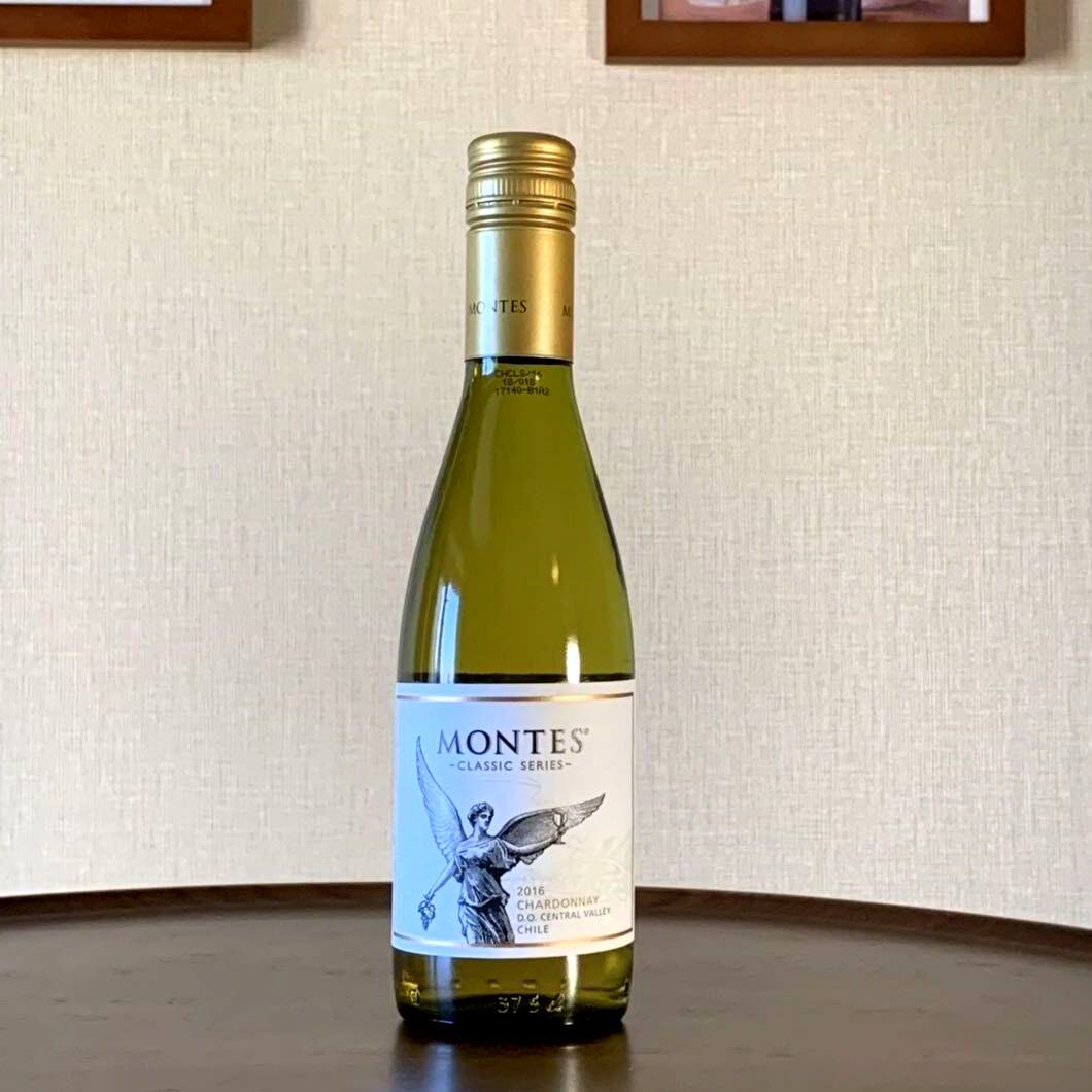 蒙特斯montes天使经典霞多丽莎当妮小瓶干白葡萄酒375ml750毫升
