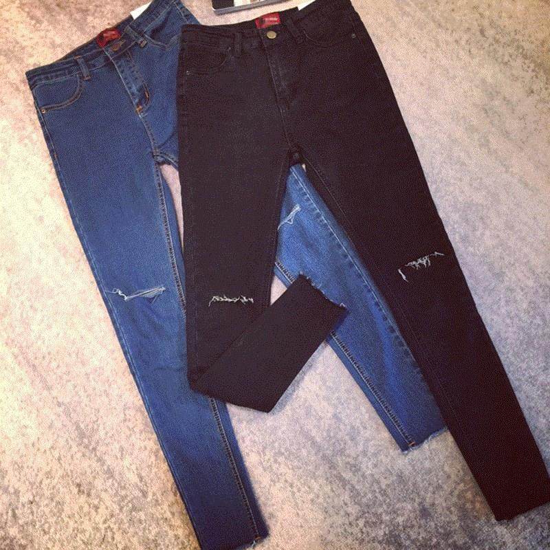 破洞2016长裤高腰紧身秋季女小脚显瘦铅笔裤修身新品韩版牛仔裤潮|msdalam kategori Butik wanita / wanita, seluar jeans - dari Buy2taobao.com untuk memberikan perkhidmatan ejen Taobao profesional membeli